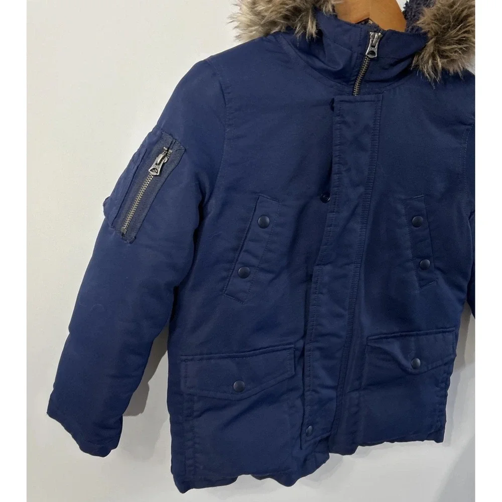 Boys Polo Ralph Lauren Water-Resistant Down Parka Coat Sz 7 Nice
